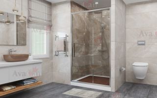 Душевая дверь в нишу AvaCan FС 160-180 хром